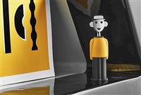 Apribottiglie Alessi in Resina ALESSANDROM-GIALLONERO - ALESSANDROM-GIALLONERO